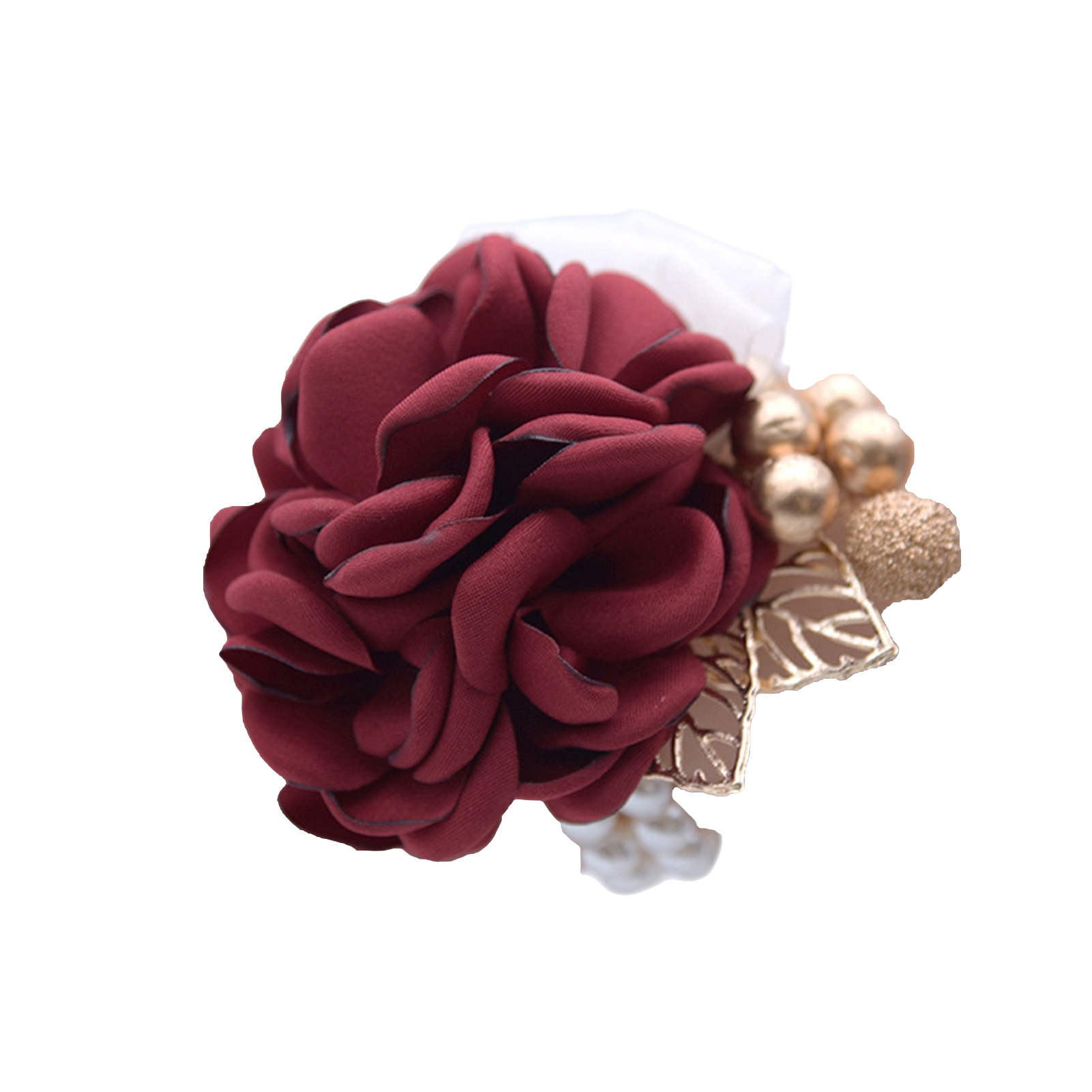 Wedding Supply Bridesmaids Wrist Flower Sisters Hand Artificial Pearl Cloth Deco