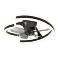 thumbnail image 1 of Anvazise Ceiling Fan with Light, Ceiling Fan with Remote Control, Modern Flush Mount Ceiling Fan, Geometric Shape Fan Light for Bedroom, Living Room, Small LED Ceiling Light Fixture,Black, 1 of 13