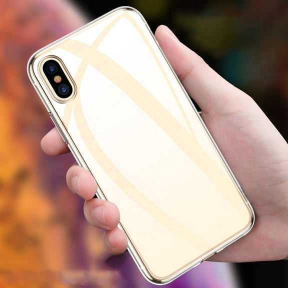 Anvazise Clear Soft TPU Phone Back Protective Case Cover for iPhone X XR XS 11 Pro Max Transparent for iPhone X (10)