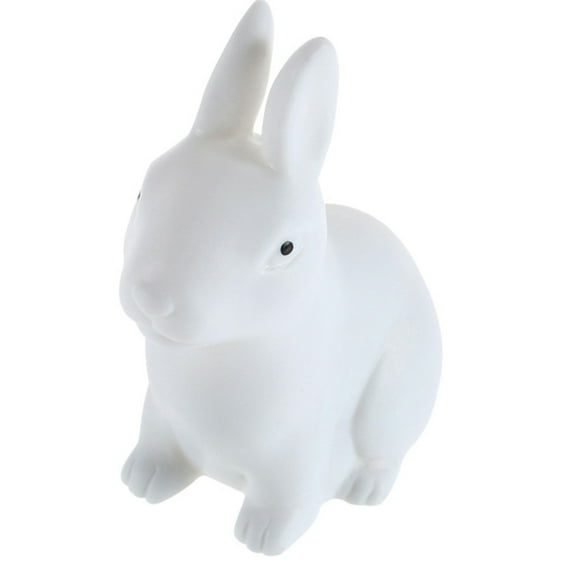 Anvazise Color Changing Battery Powered LED Night Light Rabbit Lamp Home Table Decor White One Size