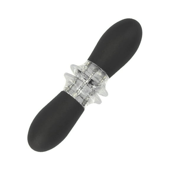 Anvazise Corn Holder Safe Lock Heat Resistant Non-Slip Comfortable Grip Corn on The Cob BBQ Fork Skewer Stainless Steel BBQ Twin Prong Sweetcorn Holder Camping Supplies Black 1Pc