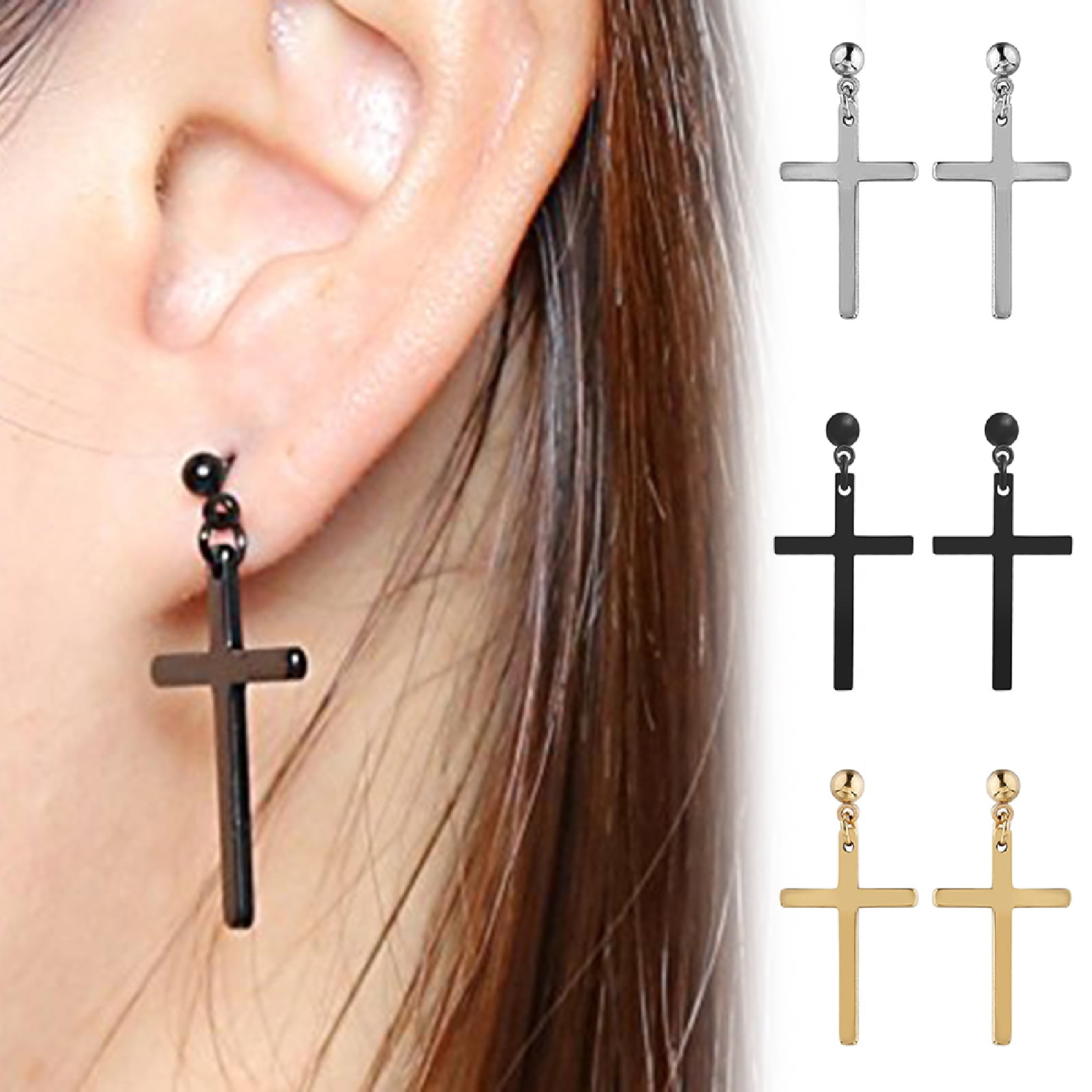 Men Earrings, Funtopia 11 Pairs Stainless Steel India | Ubuy