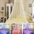 thumbnail image 1 of Anvazise Elegant Lace Insect Bed Canopy Netting Curtain Round Dome Mosquito Net Bedding Beige 60cm by 260cm by 850cm, 1 of 11