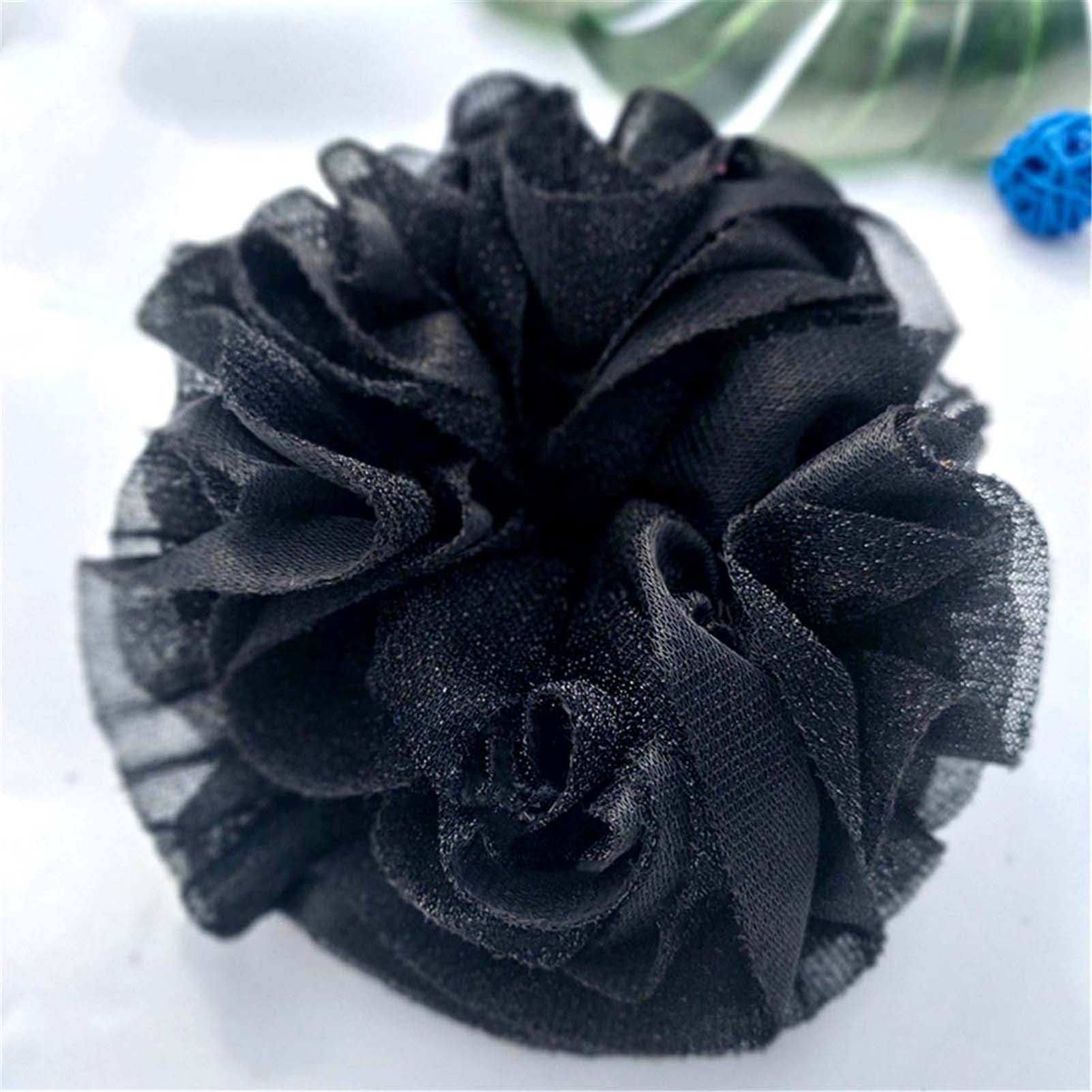 Anvazise Flower Shape Hair Tie High Elastic Headwear Big Shining Hair