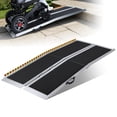 thumbnail image 1 of Anvazise Folding Wheelchair Ramp,5ft Portable Aluminum Alloy Handicap Ramp,Non-slip Seamless Hinge Ramp,Barrier Free Mobility Aid,Capable of Supporting up to 600 PoundsBlack, 1 of 8