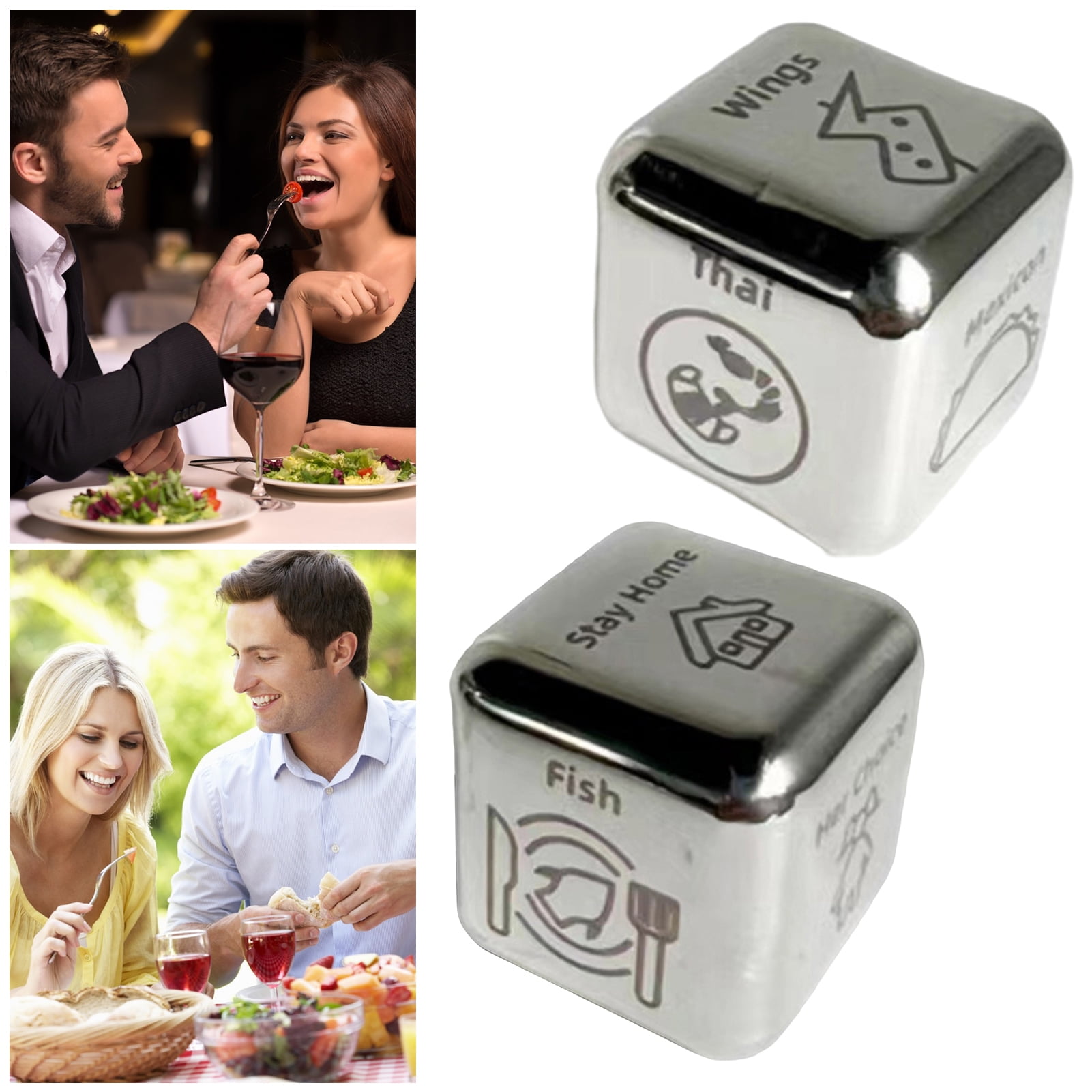 Anvazise Food Decision Dice Toy Couples Anniversary Date Night Gifts