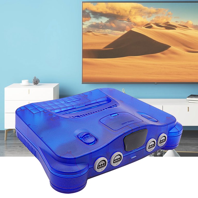 N64 Case Shell Translucent Blue Housing Replacement Case For N64 Console - Translucent ...