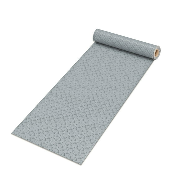 Anvazise Garage Floor Mat, Anti-slip Texture PVC Garage Flooring Roll for under Car Parking Protect, Thickened Floor Mat for Garage, Water/Stain Resistant (230x610cm)