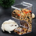 thumbnail image 1 of Anvazise Hamster Rabbit Hedgehog Food Dispenser Acrylic Clear Automatic Feeder Pet Supply Clear size 2, 1 of 13