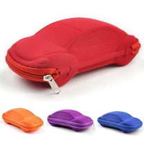 Anvazise Kids Children Toddler Fashion Portable Lightweight Car Shaped Glasses Case Box Red