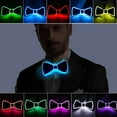 thumbnail image 1 of Anvazise LED Light Up Bow Tie with Flashing Modes Adjustable Long-lasting Wide Application Bow Tie Prom Dress Performance Props Orange One Size, 1 of 12