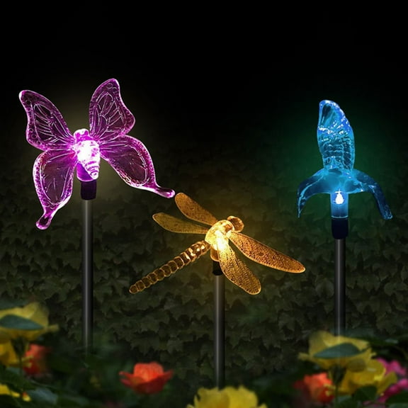 Anvazise Lawn Light Decorative Solar Powered Plastic Animal Shape LED Outdoor Lamp Stake Pile for Garden