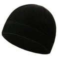 thumbnail image 1 of Anvazise Men Winter Solid Color Fleece Cap Outdoor Climbing Cycling Windproof Beanie Hat, 1 of 13