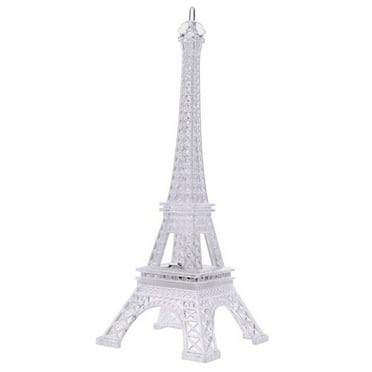 Anvazise Mini Eiffel Tower LED Color Changing Night Light Home Bedroom Party Lamp Decor White L