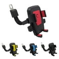 thumbnail image 1 of Anvazise Motorcycle Scooter Universal 360 Degree Rotation Rear Mirror Phone Holder Mount Red One Size, 1 of 8