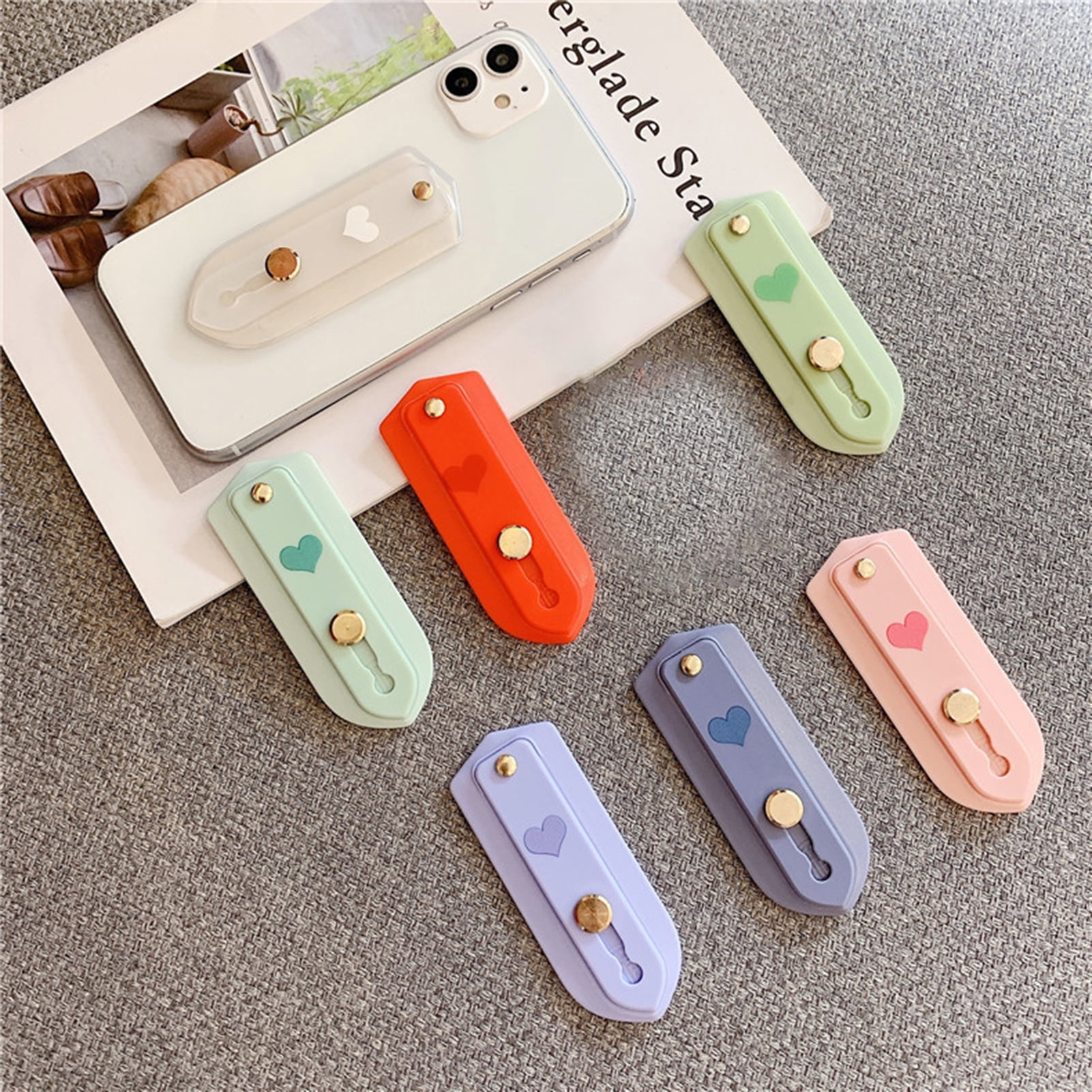 Anvazise Phone Finger Grip Holder Universal Self-adhesive Silicone ...