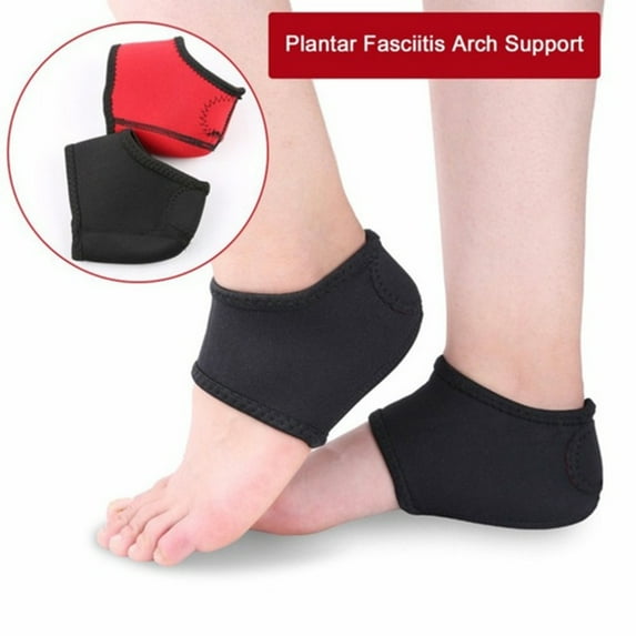 Anvazise Plantar Fasciitis Spurs Socks Pain Relief Heel Pads Men Women Foot Care Inserts Black M