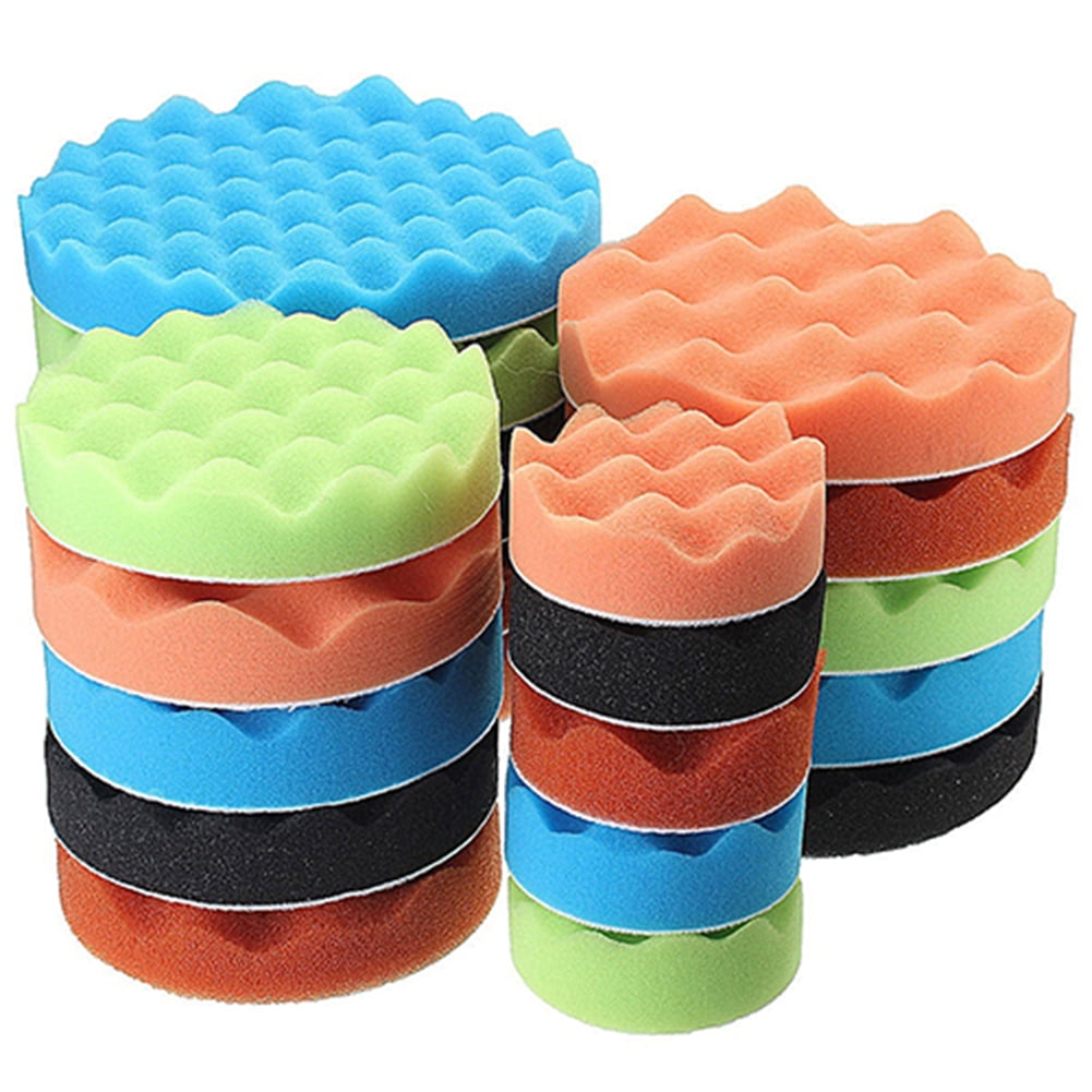 Anvazise Polishing Waxing Buffing Pad Sponge Kit Set for Car Polisher 7