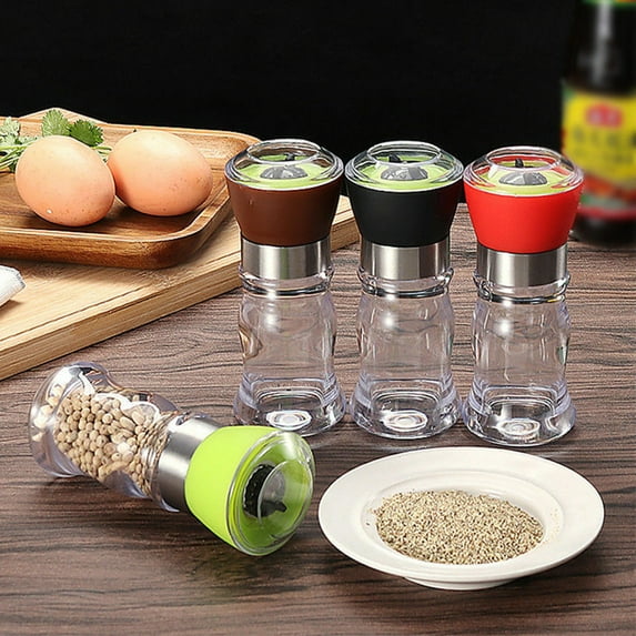 Anvazise Portable Manual Hand Twist Pepper Mill Spice Salt Grinder Kitchen Grinding Tool Black One Size