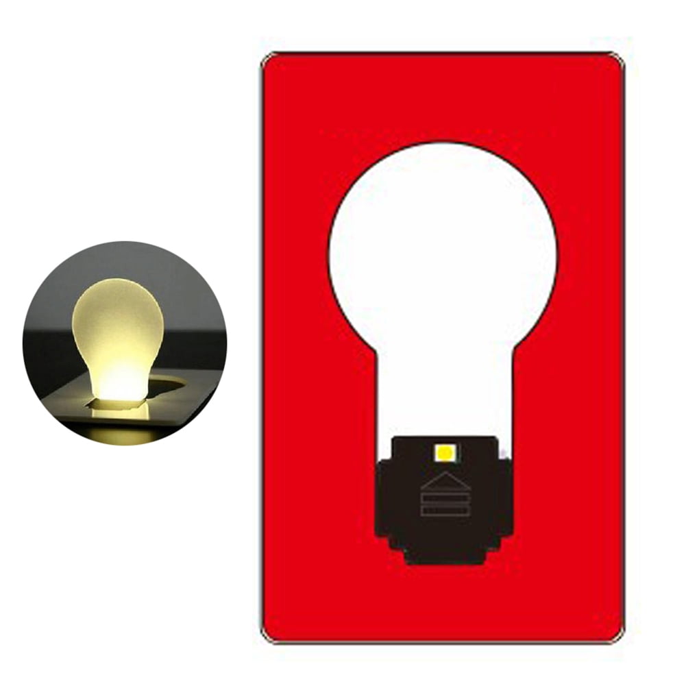 Led Wallet Anvazise Portable Ultra-thin Mini LED Wallet Pocket Credit Card Size ...