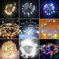 Anvazise Romantic 20 LED Wire Fairy Lights Starry Light String Battery Powered Mini Lights White