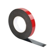 Anvazise Self Adhesive Foam Car Trim Body Double Sided Tape Stickers Auto Accessories Black and Red 10mm x 10m x 1mm