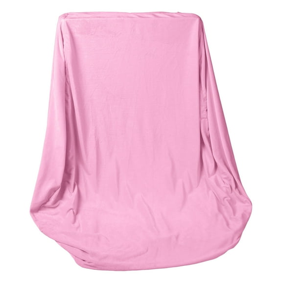 Anvazise Sofa Bean Bag No Filler Soft Washable Comfortable Anti-fading Wear Resistant High Elastic Extra Large Bean Bag Chair Cover Home Decor Pink