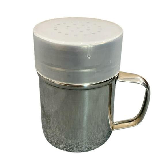 Anvazise Spice Shaker with Lid Handle Medium Hole Parmesan Cheese Shaker Dishwasher Safe Stainless Steel Spice Seasoning Chili Flakes Dispenser Kitchen Supplies