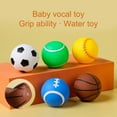 thumbnail image 1 of Anvazise Squeeze Ball Toys Soft Vinyl Simulation Football Basketball Tennis Baseball Pinch Toy Practice Grip Miniature Hand Catch Ball Infant Stress Relief Toys Baby Shower Gift Blue 2Pcs, 1 of 13