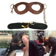 thumbnail image 1 of Anvazise Squirrel Harness Anti-knot Anti-biting Faux Leather Pet Leash Chest Strap for Daily Life Black, 1 of 1