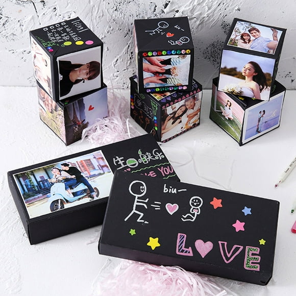 Anvazise Surprise Love Anniversary Party Scrapbook Photo Album Bouncing DIY Gift Box Style A