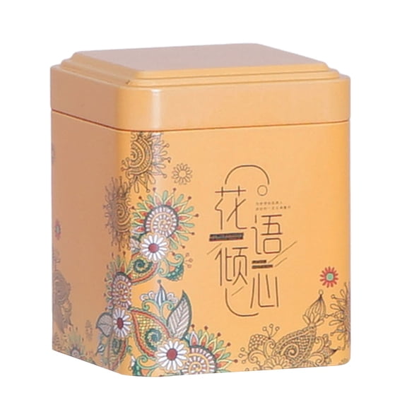 Anvazise Tea Can Moisture-proof Portable Metal Wide Application Tea Storage Box for Home