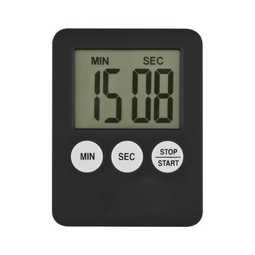 Anvazise Thin Cooking Digital Timer Kitchen Time Countdown Alarm Clock Baking Pizza Tool Black