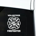 thumbnail image 1 of Anvazise Volunteer Firefighter Car Vehicle Body Window Reflective Decals Sticker Decor Yellow One Size, 1 of 6