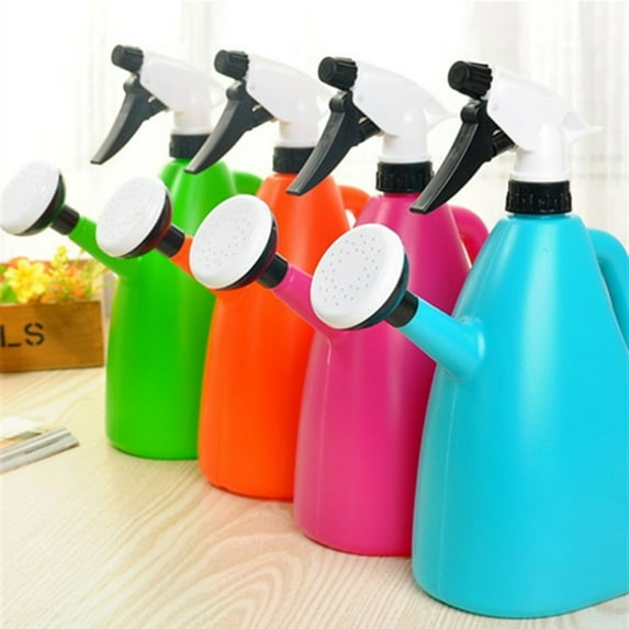 Anvazise Watering Can Large Capacity Leakproof Plastic Watering Kettle Sprinkling Can for Potted Plants Rose Red One Size