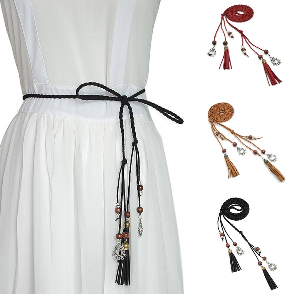 Women Slim Stretchy Waist Seal  Beads Belt Dress Waistband s-l400.jpg main image 3
