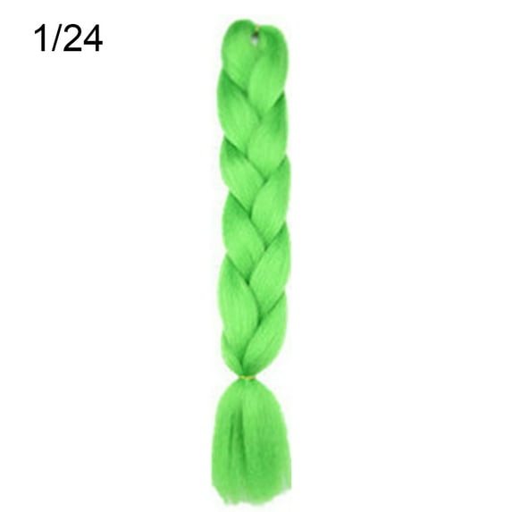 Anvazise Women Jumbo Crochet Braiding Ombre Color Synthetic Kanekalon Hair Extensions Emerald Green One Size