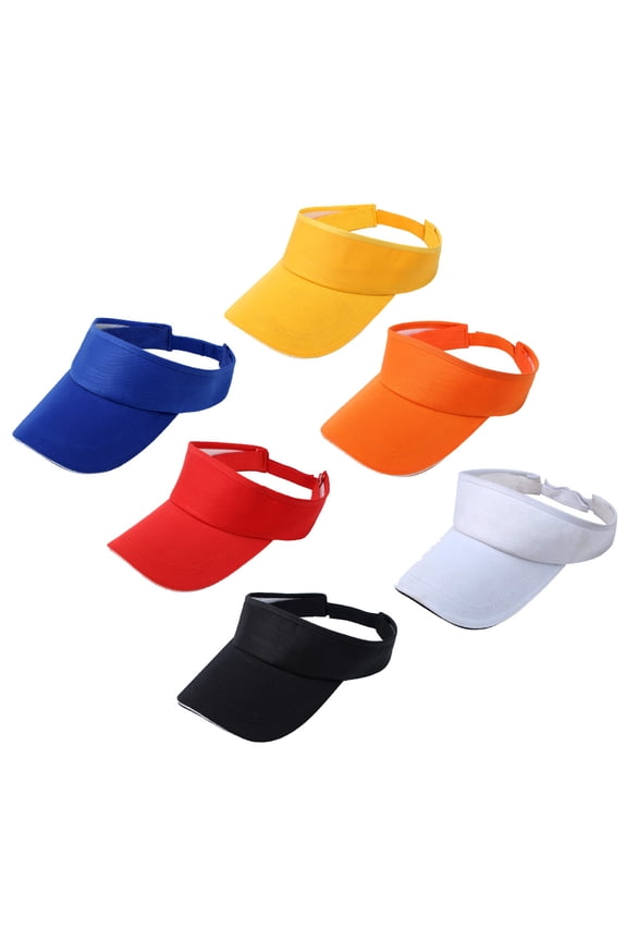 Women Men Adjustable Half-Head Sun Protection Visor Baseball Golf Sports Hat White