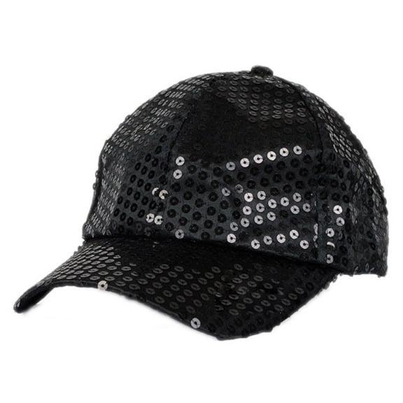 Anvazise Women Men Glitter Sequins Baseball Caps Snapback Hats Party Outdoor Adjustable