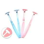 Anvazise Women Men Rubber Tongue Scraper Cleaner Arc-shaped Manual Oral Cleaning Brush Pink