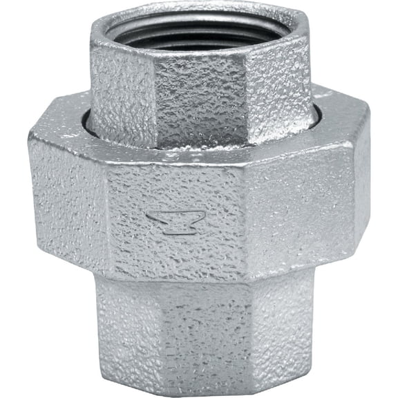 Anvil Malleable Iron Galvanized Union - FPT - 1/2 In. x 1/2 In.