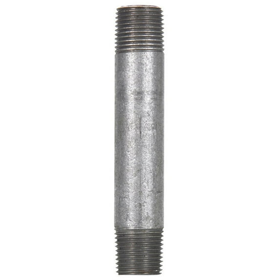 Anvil 8700149407, Steel Pipe Fitting, Nipple, 1/2" NPT Male x 4-1/2" Length, Galvanized Finish