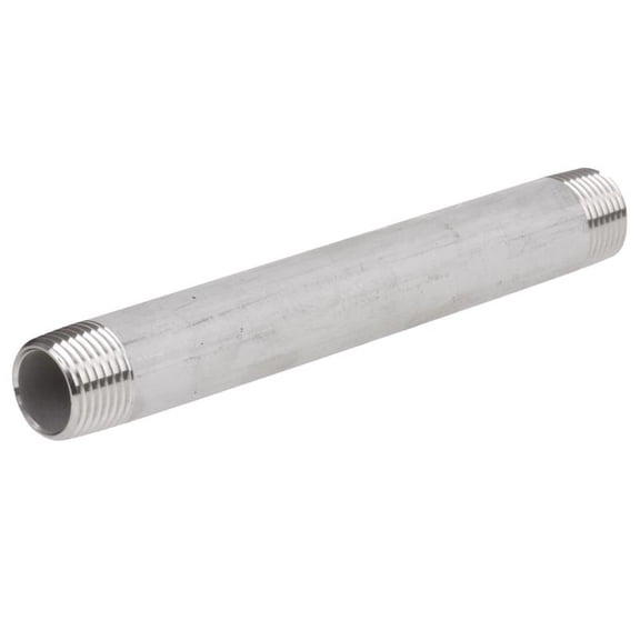 Anvil 3/4 in. Threaded X 3/4 in. D Threaded Stainless Steel 8 in. L Nipple