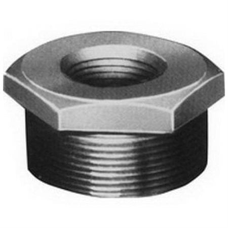 Anvil 383 Black Cast Iron Class 125 Standard Hex Bushing, 2" X 1-1/4"