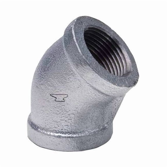 Anvil 1-1/2" FNPT Galvanized 45 Degree Elbow 0311024202