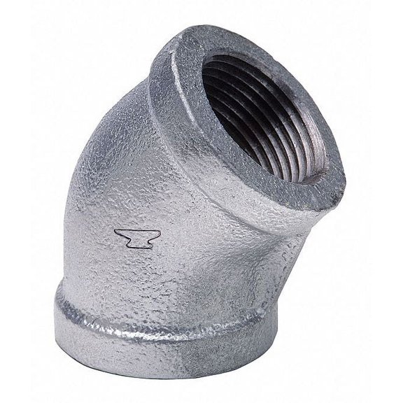 Anvil 45 Elbow, Malleable Iron, 1 1/4 in 0311024004