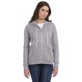 thumbnail image 1 of Anvil 71600L Ladies Full-Zip Hooded Fleece - Heather Grey - Small, 1 of 2