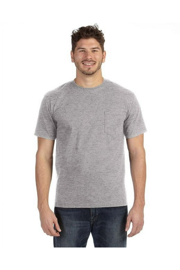 783 Men's Midweight Pocket T-Shirt Heather Grey S