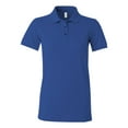 thumbnail image 1 of Anvil 8680 Ladies Pique Polo Shirt - Royal Blue - X-Large, 1 of 2