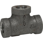 Anvil 8700120457, Malleable Iron Pipe Fitting, Tee, 1/2" NPT Female, Black Finish
